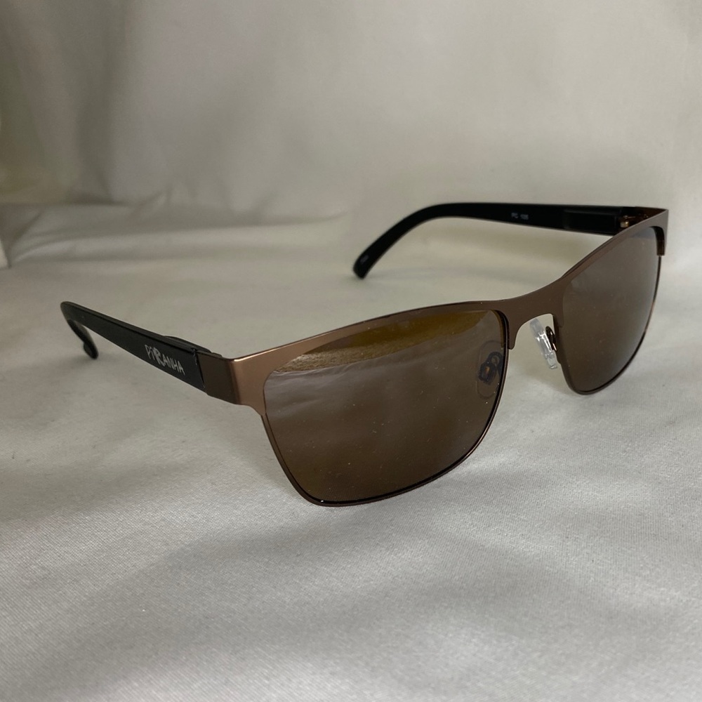 Brown framed sunglasses